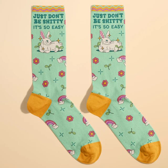 Just Don’t Be Shitty Socks – Funny Socks Gift by Fun Club - Something Different Gift Shop