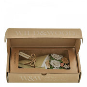 Just Married 3D Flower Figurine Card - Something Different Gift Shop