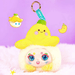 Banana Hat plush – yellow fruit hat on white‑fur character, Kimmon Hat Bubble blind box.
