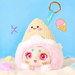 Ice‑Cream Cone Hat plush – pink‑fur character with waffle cone hat, Kimmon Hat Bubble blind box.

