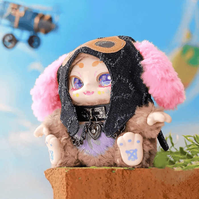 Free Exploration hidden plush—aviator hood with chain collar—Kimmon blind box (2.08 % odds).
