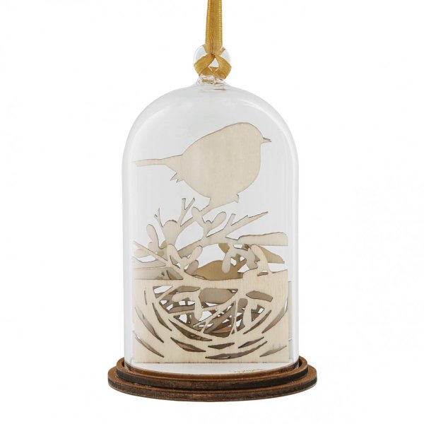 Kloche Hanging Decoration - Christmas Robin - Something Different Gift Shop