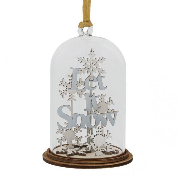 Kloche Hanging Decoration - Let It Snow - Something Different Gift Shop