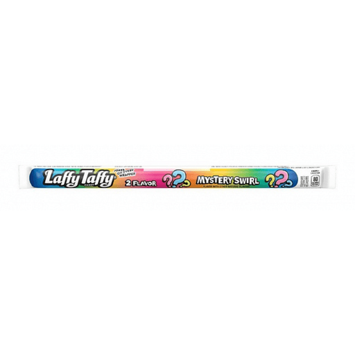 Laffy Taffy Mystery Swirl two-flavour chewy candy bar in wrapper