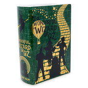 Wizard of Oz Yellow Brick Road ceramic book vase with green cover