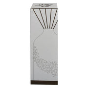 Product packaging for the LED ceramic floral reed diffuser showing the bottle-shaped design.