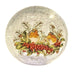 15cm LED crackle glass ball with robin and berries motif

