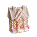 LED Pink Gingerbread House 25cm – Light - Up Christmas Decoration