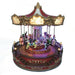 LED musical carousel with rotating animals, 30x36cm

