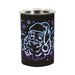 Black Santa silhouette LED wax melt burner with blue glow, 12cm