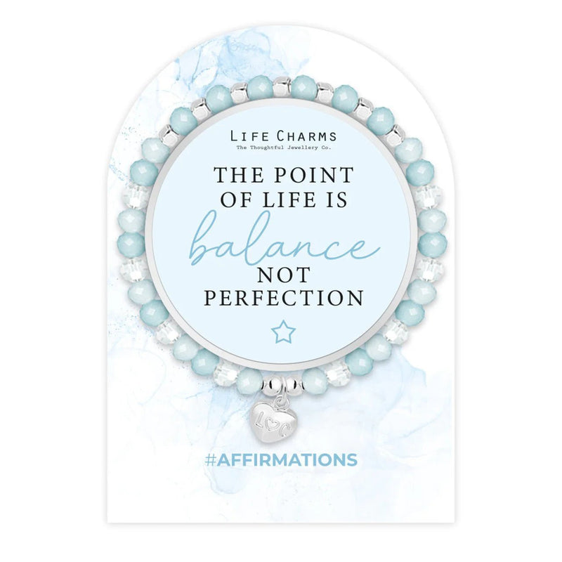 Life Charms Affirmation Bracelet – Balance - Something Different Gift Shop