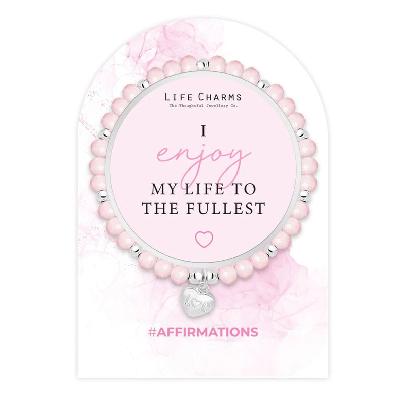 Life Charms Affirmation Bracelet – Enjoy My Life - Something Different Gift Shop