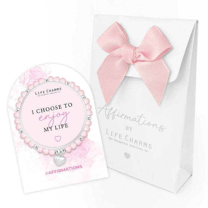 Life Charms Affirmation Bracelet – Enjoy My Life - Something Different Gift Shop