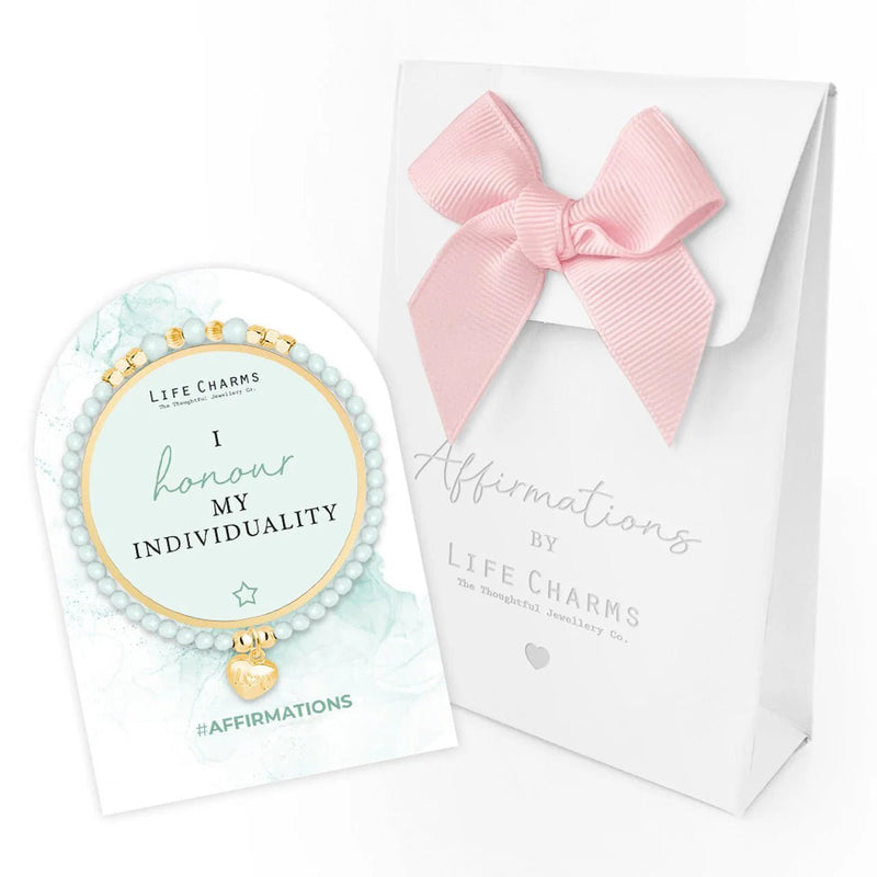 Life Charms Affirmation Bracelet – Honour My Individuality - Something Different Gift Shop