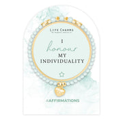 Life Charms Affirmation Bracelet – Honour My Individuality - Something Different Gift Shop