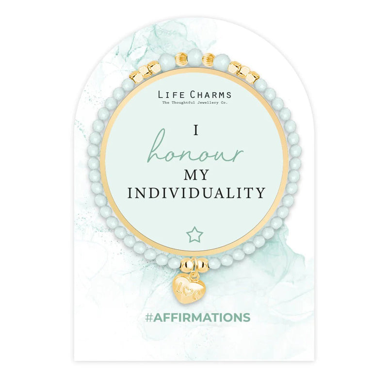 Life Charms Affirmation Bracelet – Honour My Individuality - Something Different Gift Shop