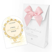 Life Charms Affirmation Bracelet – I Will Succeed Today - Something Different Gift Shop