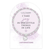 Life Charms Affirmation Bracelet – Joy in the Little Things - Something Different Gift Shop