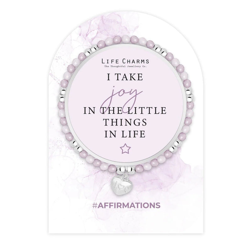 Life Charms Affirmation Bracelet – Joy in the Little Things - Something Different Gift Shop