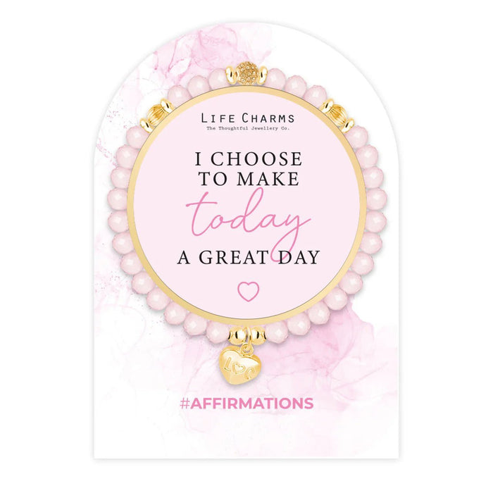 Life Charms Affirmation Bracelet – Make Today a Great Day - Something Different Gift Shop