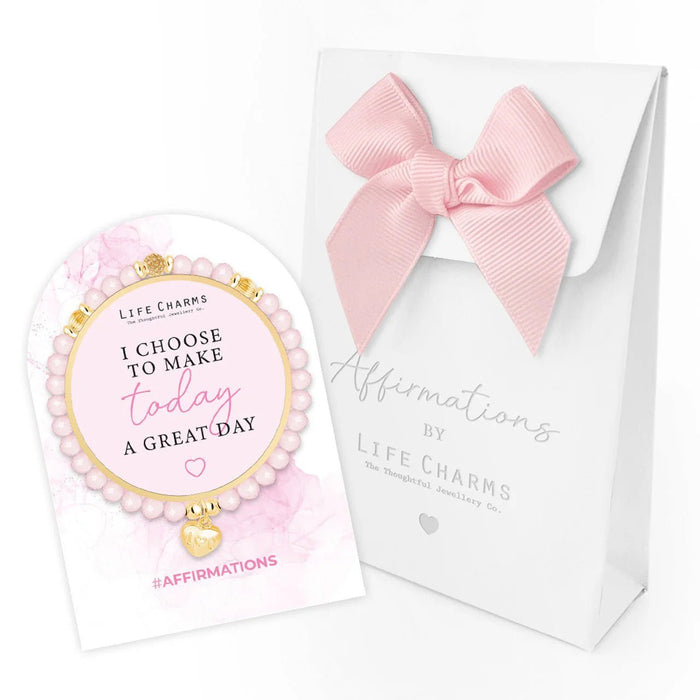 Life Charms Affirmation Bracelet – Make Today a Great Day - Something Different Gift Shop