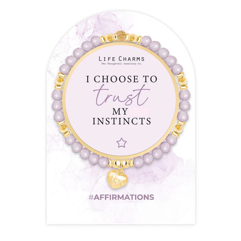 Life Charms Affirmation Bracelet – Trust My Instincts - Something Different Gift Shop