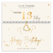 Life Charms Happy Birthday Bracelet - 13th - Something Different Gift Shop
