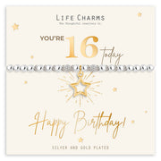 Life Charms Happy Birthday Bracelet - 16th - Something Different Gift Shop