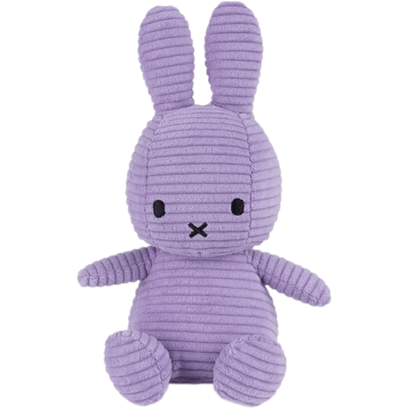 Lilac Corduroy Miffy Plush by Bon Ton Toys - Something Different Gift Shop