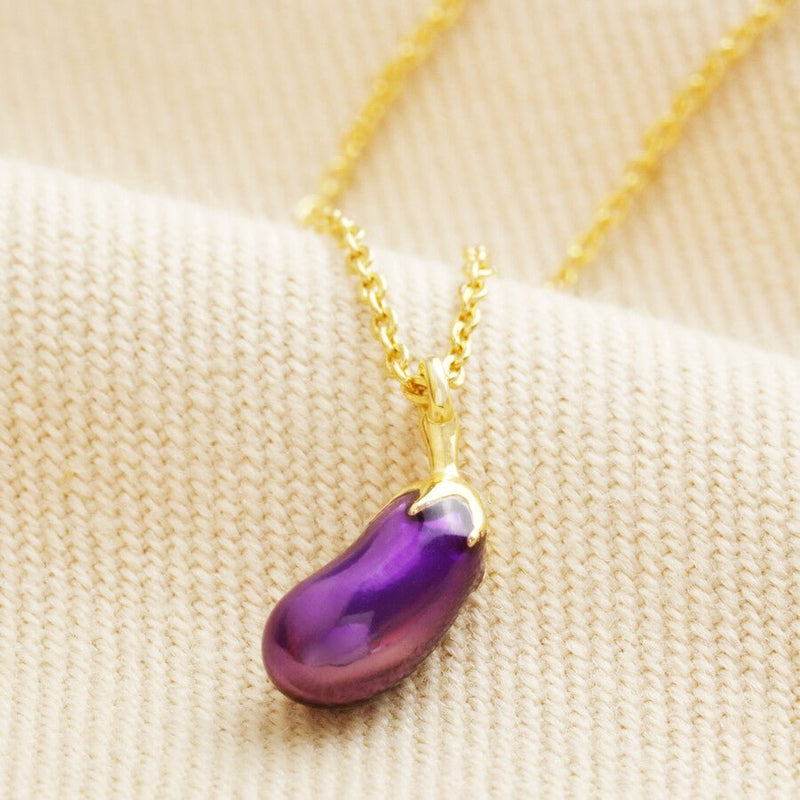Lisa Angel Aubergine Pendant Necklace - Something Different Gift Shop