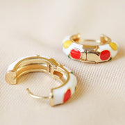 Lisa Angel Colourful Fruits Enamel Hoop Earrings - Something Different Gift Shop