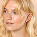 Lisa Angel Crystal Star Stud Earrings in Gold worn by model