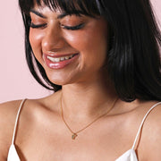 Lisa Angel Gold Croissant Pendant Necklace - Something Different Gift Shop