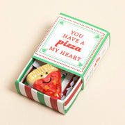 Lisa Angel 'Pizza My Heart' Ceramic Token in Matchbox - Something Different Gift Shop