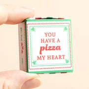 Lisa Angel 'Pizza My Heart' Ceramic Token in Matchbox - Something Different Gift Shop