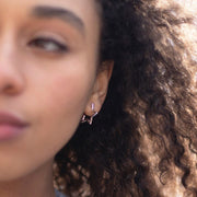 Lisa Angel Silver Star Hoop Earrings – Recycled Sterling Silver - Something Different Gift Shop