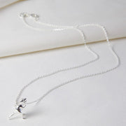 Lisa Angel Silver T - Rex Charm Necklace - Something Different Gift Shop