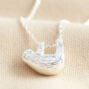 Lisa Angel Sloth Pendant Necklace – Silver - Something Different Gift Shop