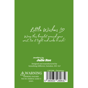 Back of Little Wishes Christmas bracelet gift card LWC006