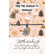 Little Wishes Fizz the Season to Sparkle snowflake Christmas bracelet