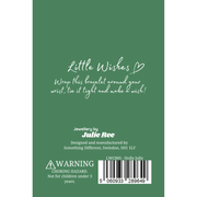 Back of Little Wishes Holly Jolly Christmas bracelet gift card