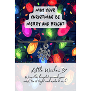 Little Wishes Merry and Bright Christmas snowflake wish bracelet