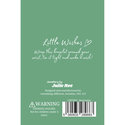 Back of Little Wishes Roarsome Christmas bracelet gift card