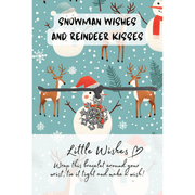 Little Wishes Snowman Wishes and Reindeer Kisses snowflake bracelet