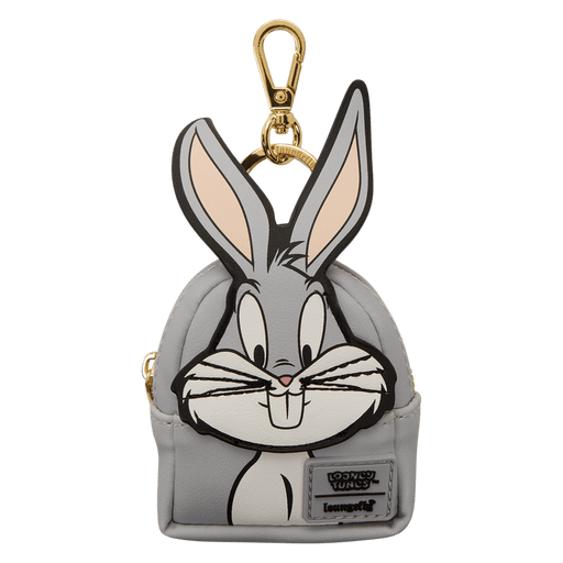Loungefly Looney Tunes Bugs Bunny mini backpack keychain grey design