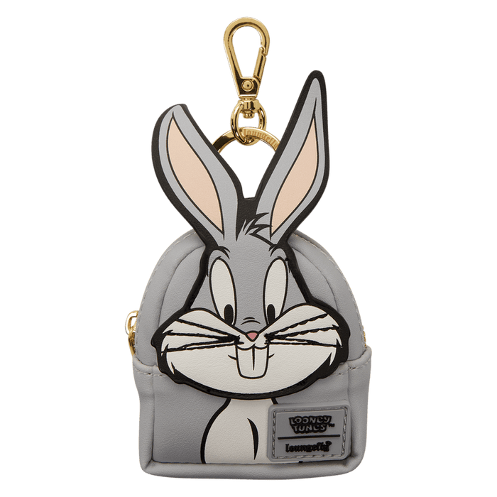 Loungefly Looney Tunes Bugs Bunny mini backpack keychain grey design
