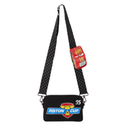 Loungefly Cars Piston Cup crossbody bag with chequered adjustable strap