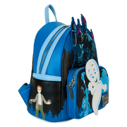 Right side view of Loungefly Casper mini backpack with character art and side pocket – collectible Loungefly backpack
