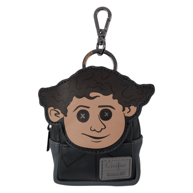 Loungefly Coraline Wybie mini backpack keychain charm