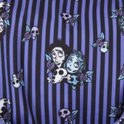 Corpse Bride themed interior lining inside Loungefly mini backpack